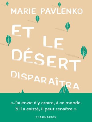 cover image of Et le désert disparaîtra